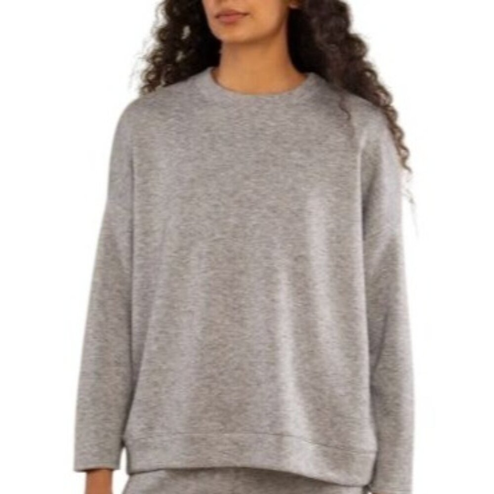 DYI Women's Cashmere Wool Oversized Sweater Heather Grey Size Large